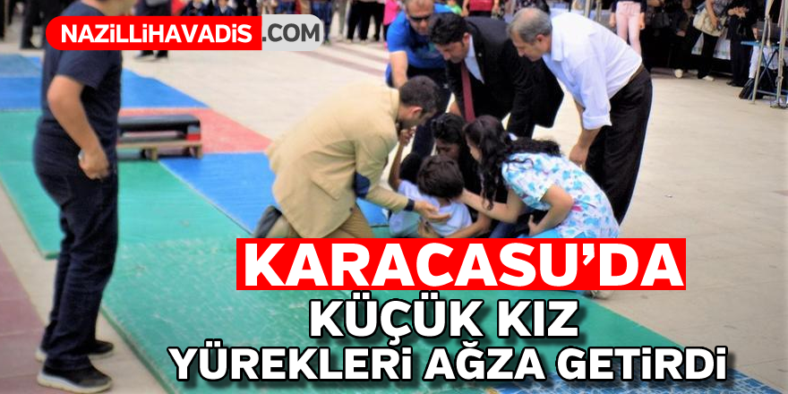 Küçük kız yürekleri ağza getirdi