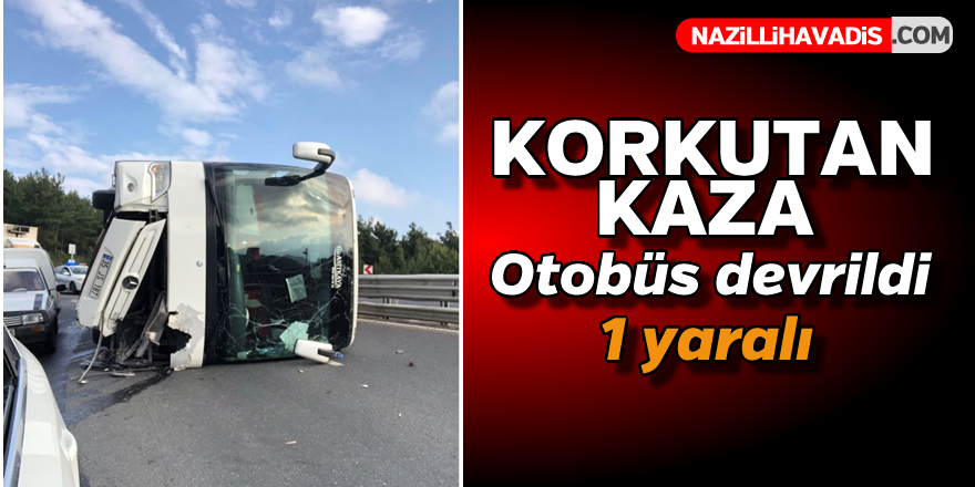 Korkutan kaza ! 1 yaralı