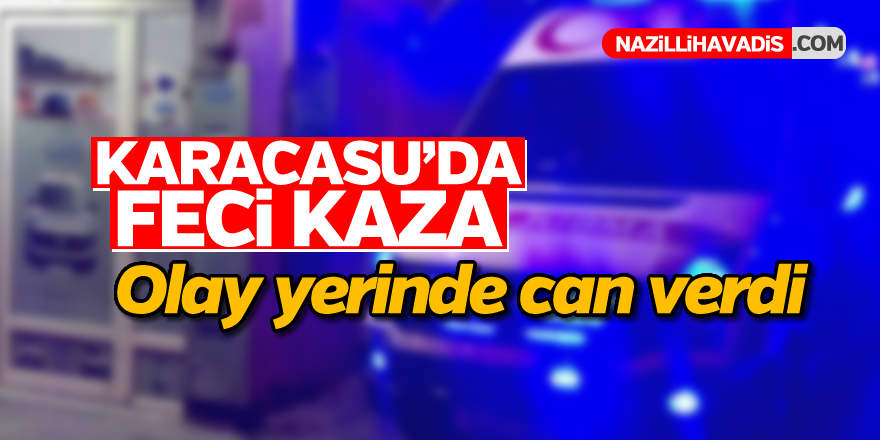 Karacasu'da feci kaza; 1 ölü, 1 yaralı