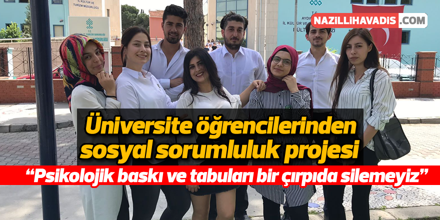 Üniversite öğrencilerinden sosyal sorumluluk projesi