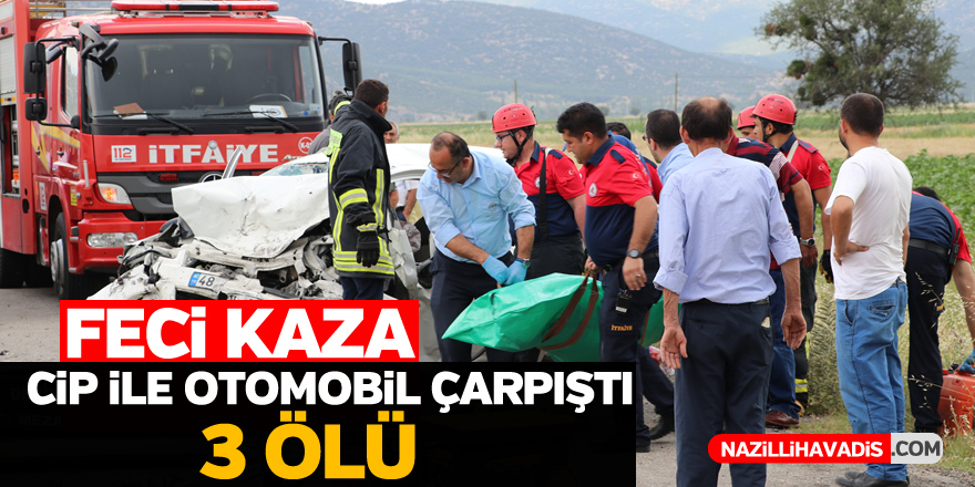 Cip ile otomobil çarpıştı: 3 ölü