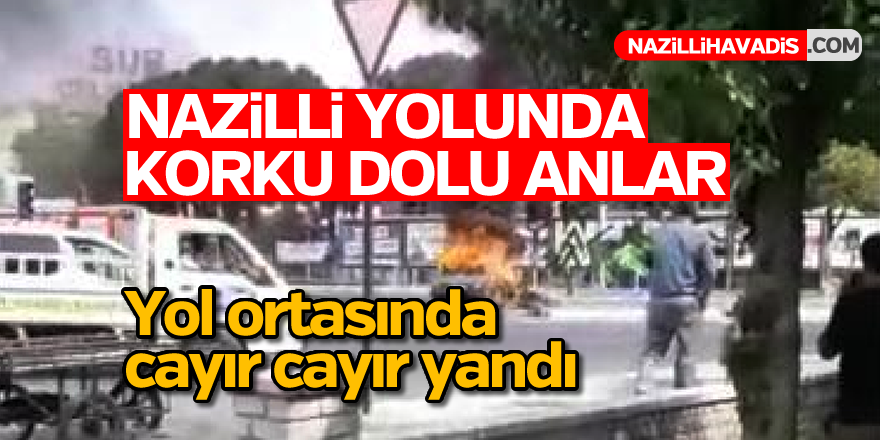 Aydın'da korku dolu anlar