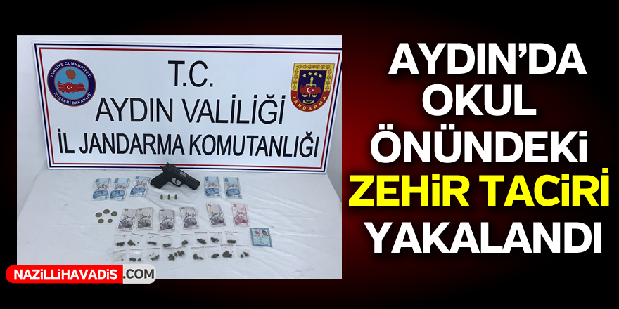 Okul önünde uyuşturucu ve tabancayla yakalandı