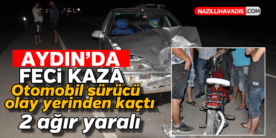 Aydın'da feci kaza ! 2 genç ağır yaralandı