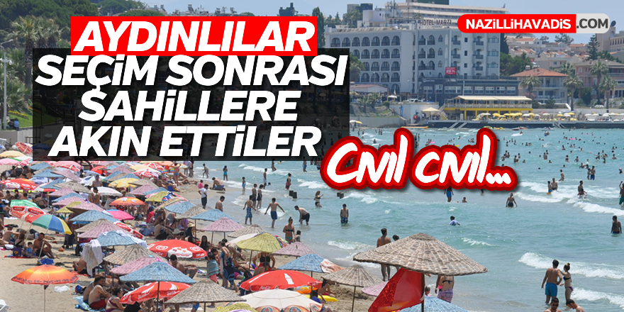 Oy kullandıktan sonra sahillere akın ettiler