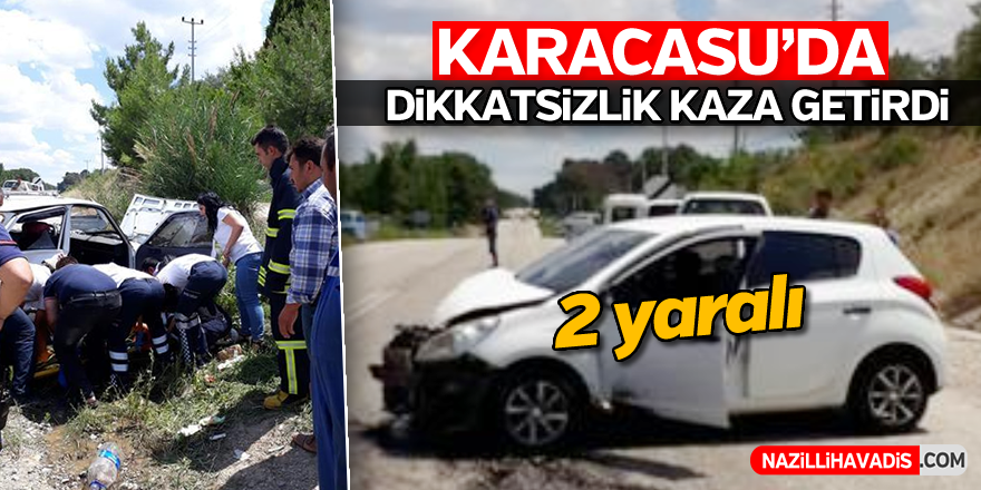 Karacasu'da korkutan kaza