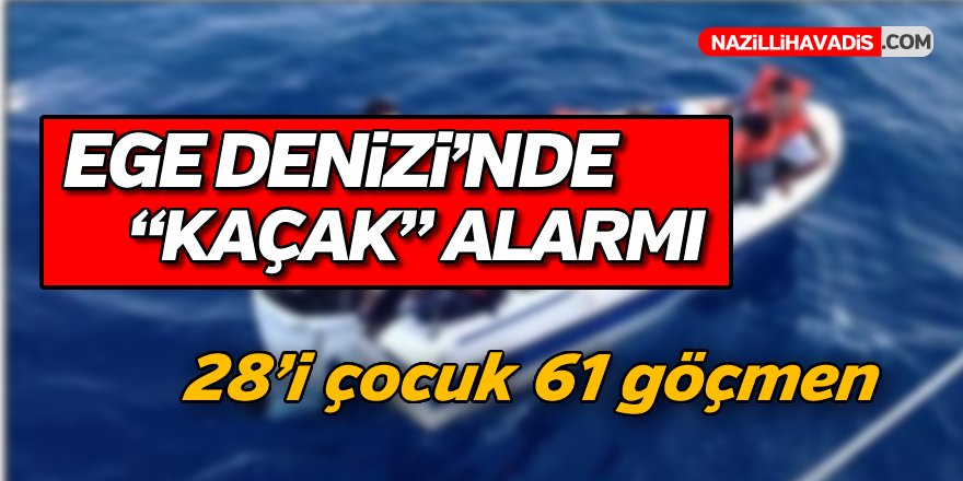 Ege Denizi'nde Kaçak Alarmı