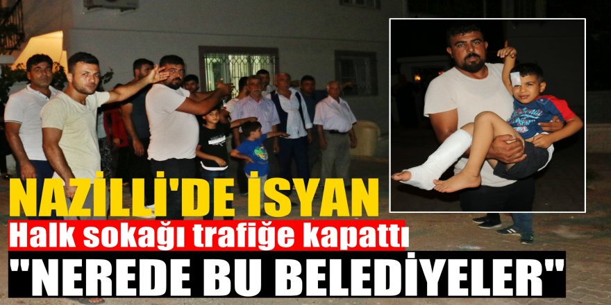 Belediyeye kızan mahalleli sokağı trafiğe kapattı
