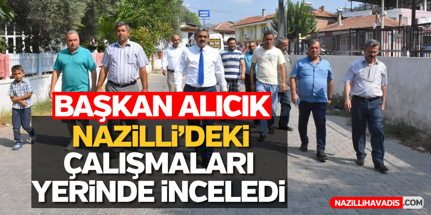 Başkan Alıcık, çalışmaları yerinde inceledi