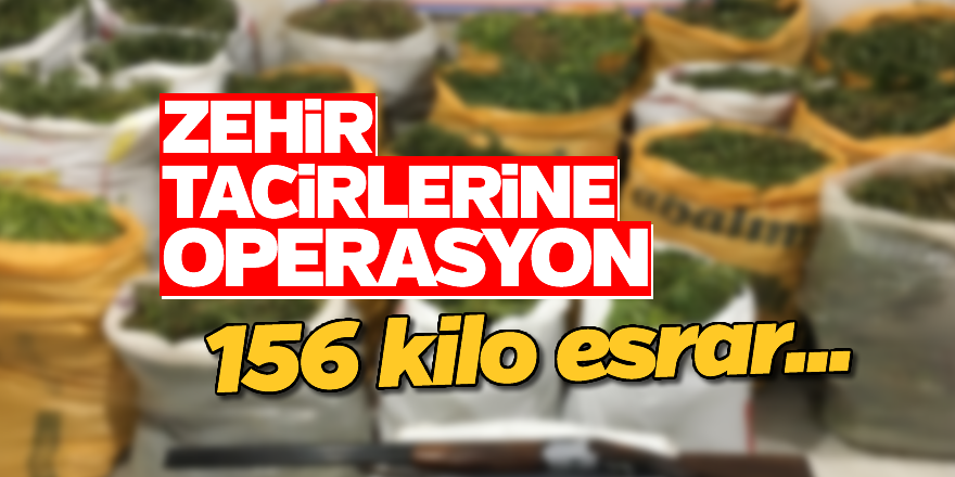 Zehir tacirlerine operasyon; 2 gözaltı