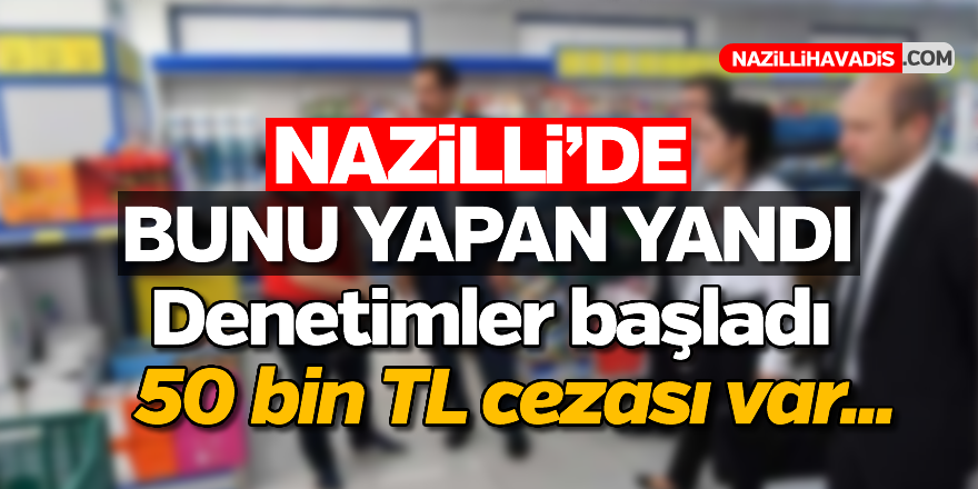 Nazilli'de bunu yapan yandı!