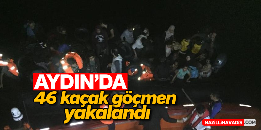 Aydın'da 46 göçmen yakalandı