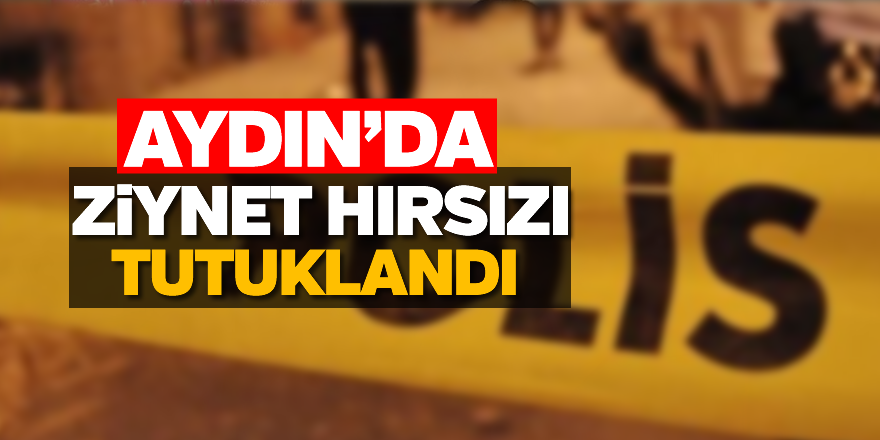 Aydın'da ziynet hırsızı tutuklandı