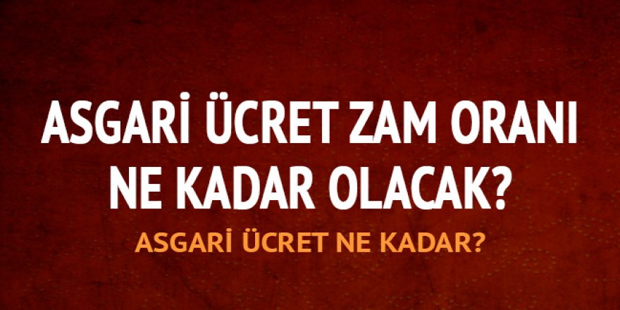 2019 Asgari ücret zammı ne kadar olacak? Asgari ücret 2018 ne kadar?