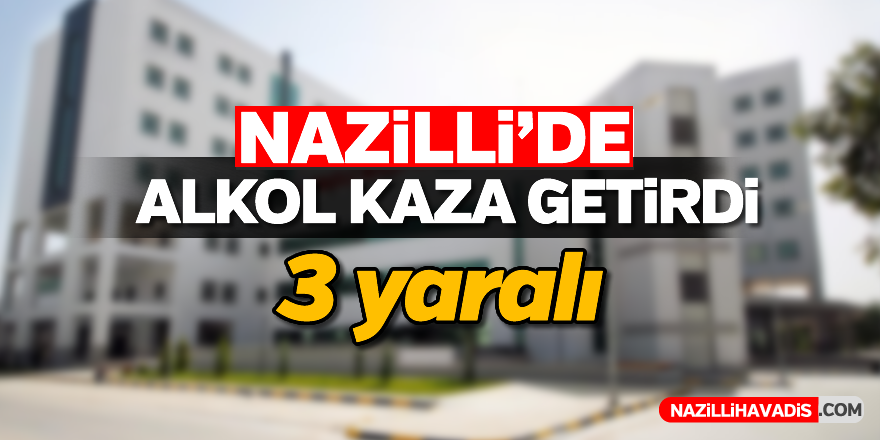 Nazilli'de alkol kaza getirdi