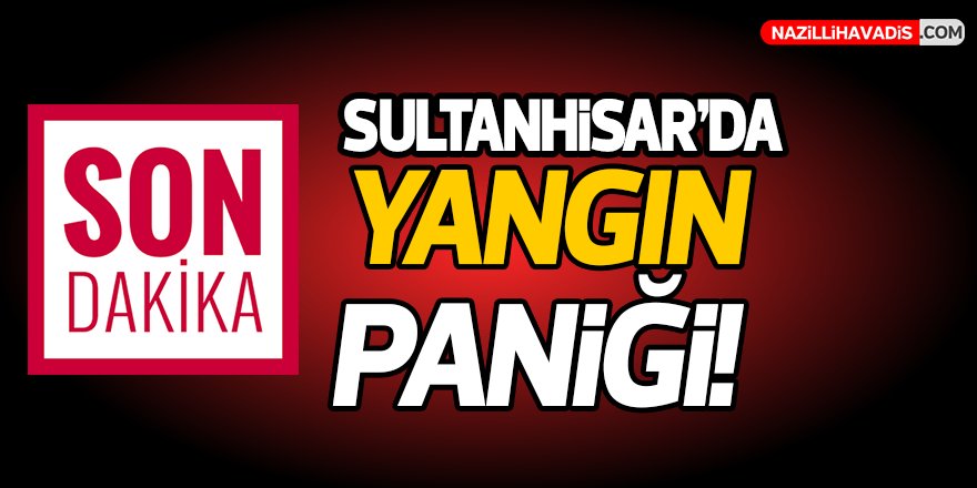 Sultanhisar'da Yangın Paniği!