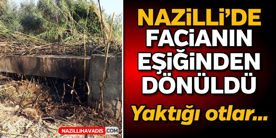 Nazilli'de yangın