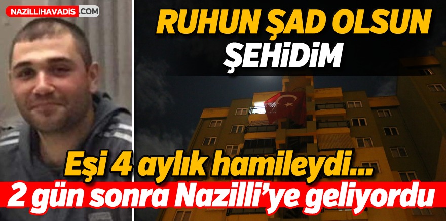 Nazilli şehidine ağlıyor