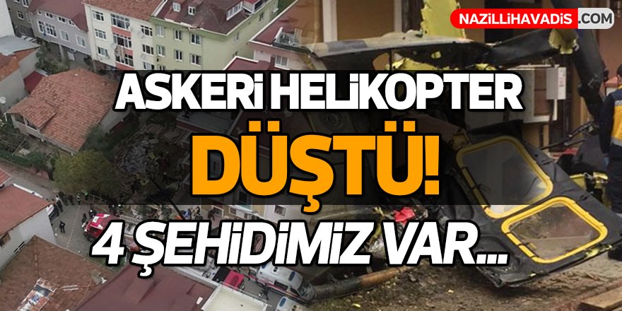 Askeri helikopter düştü!