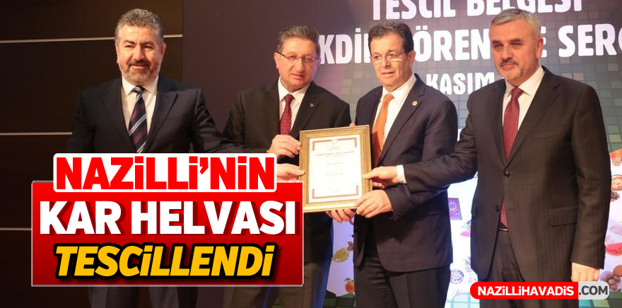 Nazilli’nin kar helvası artık tescillendi