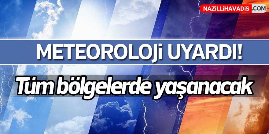 Meteoroloji uyardı!