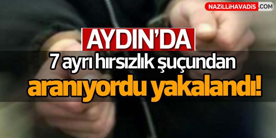 Aydın'da hırsızlık zanlısı yakalandı!