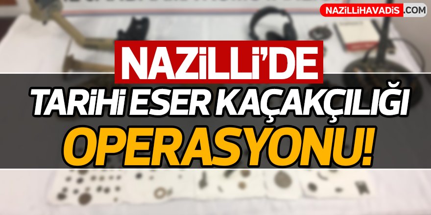 Aydın'da tarihi eser kaçakçılığı operasyonu