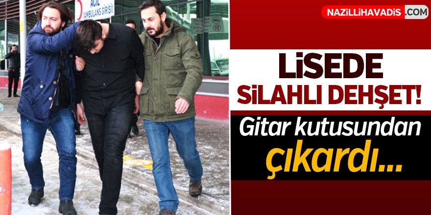 Gitar kutusunda okula soktuğu tabancayla öğretmenini vurdu!