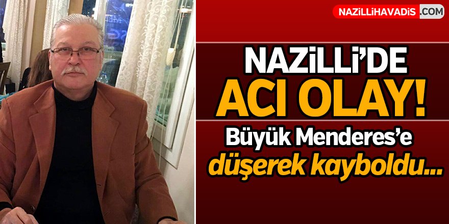 Nazilli'de Büyük Menderes'e düşerek kayboldu!