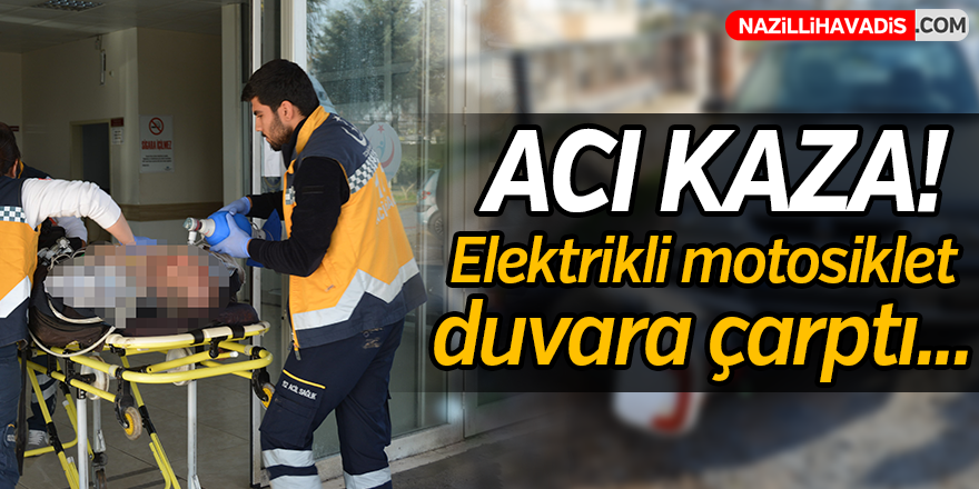 Elektrikli motosiklet duvara çarptı: 1 ölü!