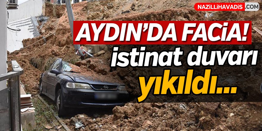 İstinat duvarı yıkıldı!