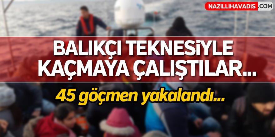 Balıkçı Teknesiyle Kaçmaya Çalıştılar