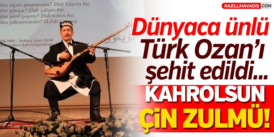 Dünyaca ünlü Türk Ozan'ı şehit edildi!