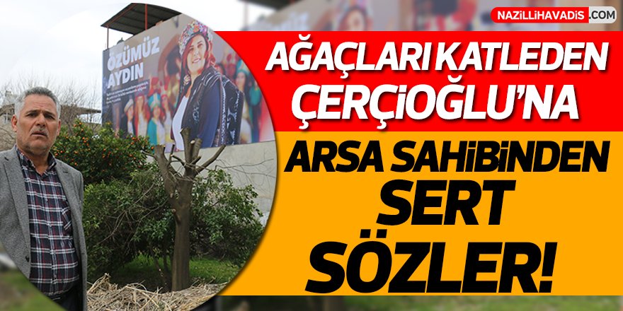 Ağaçları katleden Çerçioğlu'na arsa sahibinden sert sözler!