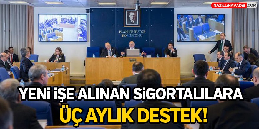 Yeni işe alınan sigortalılara üç aylık destek