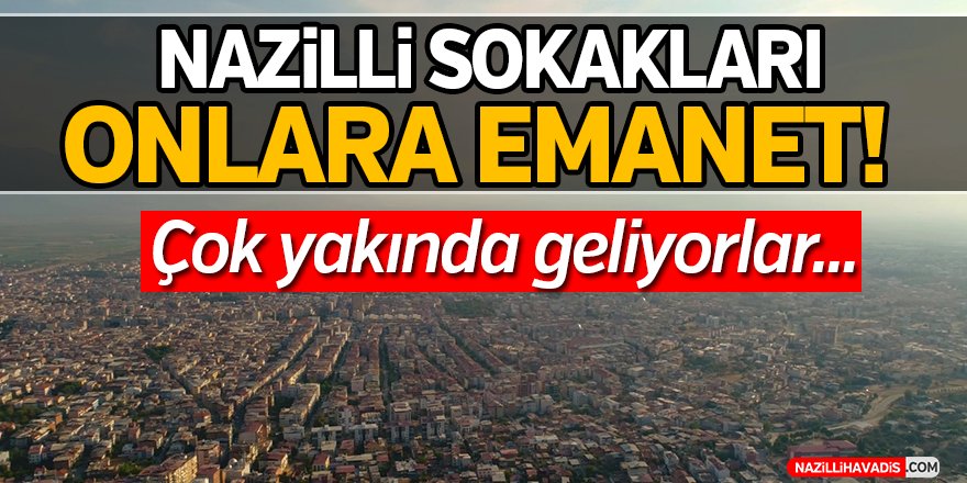 Nazilli sokakları onlara emanet!