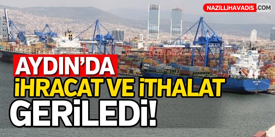 Aydın'da İhracat Ve İthalat Geriledi!