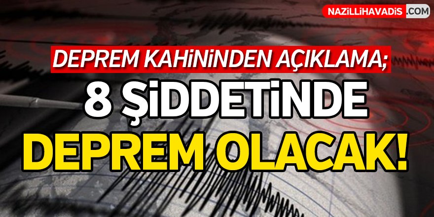 Deprem Kahininden Açıklama!