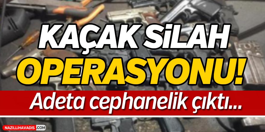 Kaçak Silah Operasyonu;53 gözaltı...