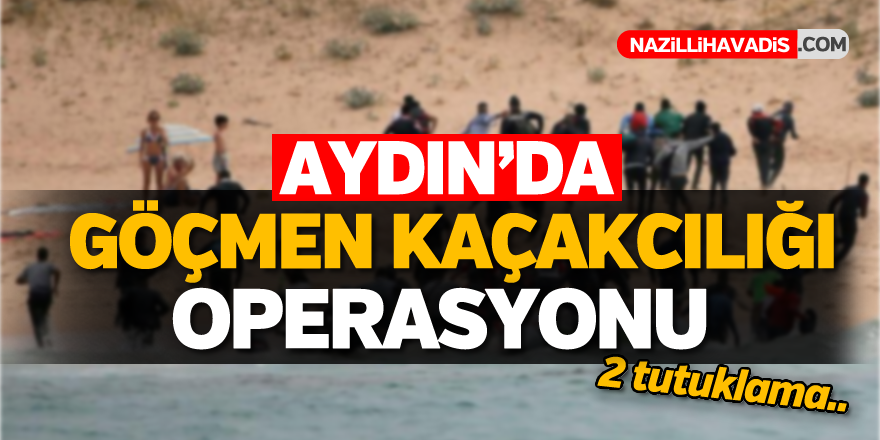 Aydın'da göçmen kaçakçılığı operasyonu