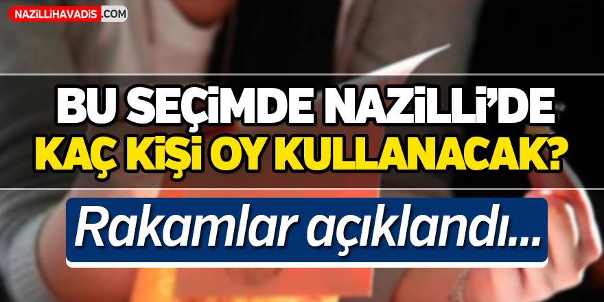 Bu Seçimde Nazilli'de Kaç Kişi Oy Kullanacak?