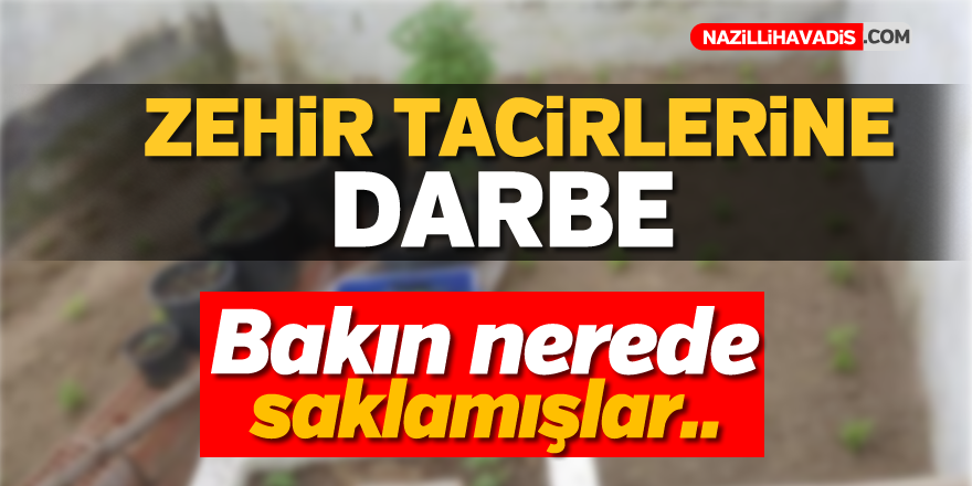 Zehir tacirlerine darbe