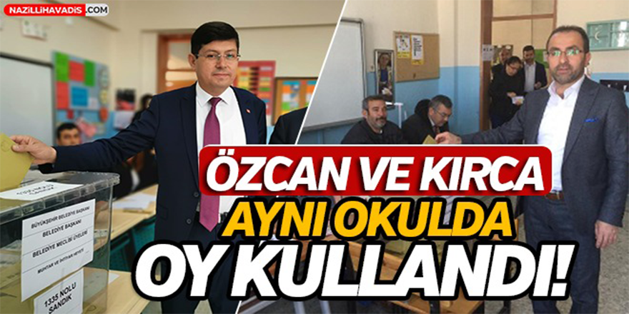 İki Aday Aynı Okulda Oy Kullandı!