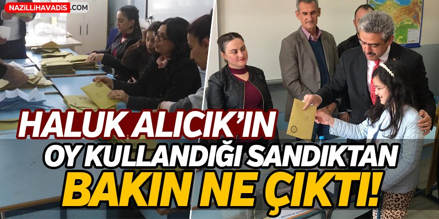 Alıcık'ın Oy Kullandığı Sandıktan Bakın Ne Çıktı!