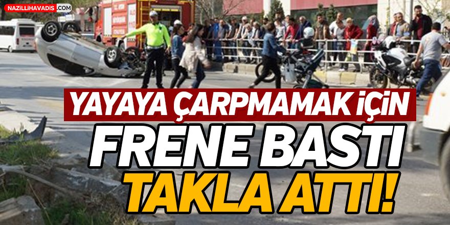 Trafik Kazası;1 yaralı...