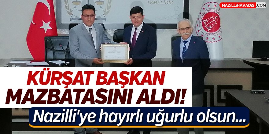 Kürşat Başkan Mazbatasını Aldı!