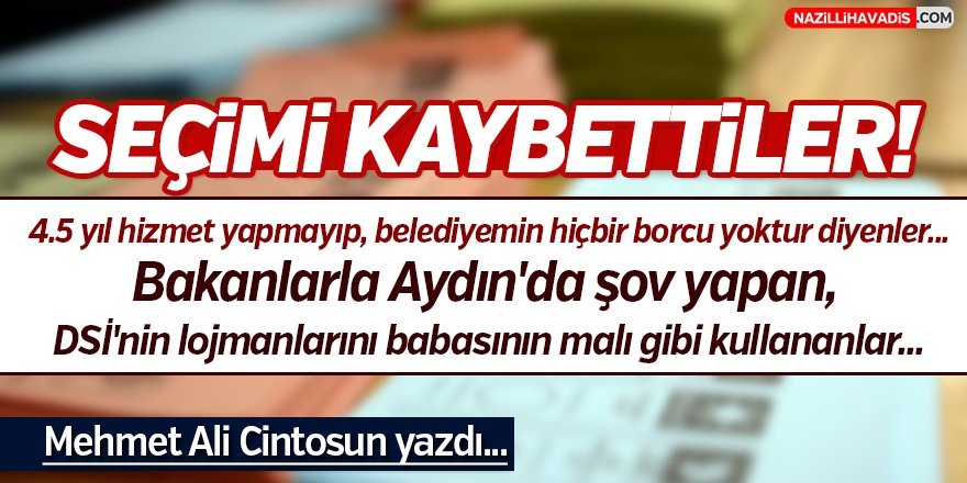 Seçimi Kaybedenler Ve Kazananlar!