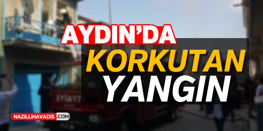 Aydın'da ev yangını