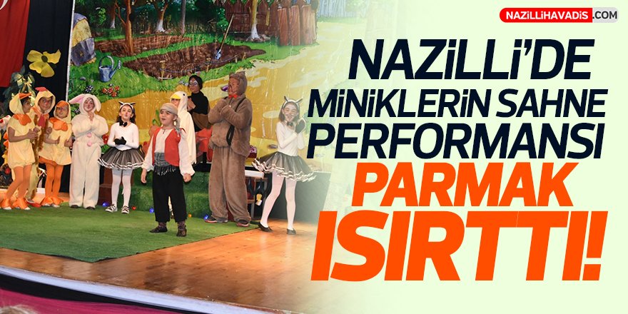 Miniklerin sahne performansı parmak ısırttı!