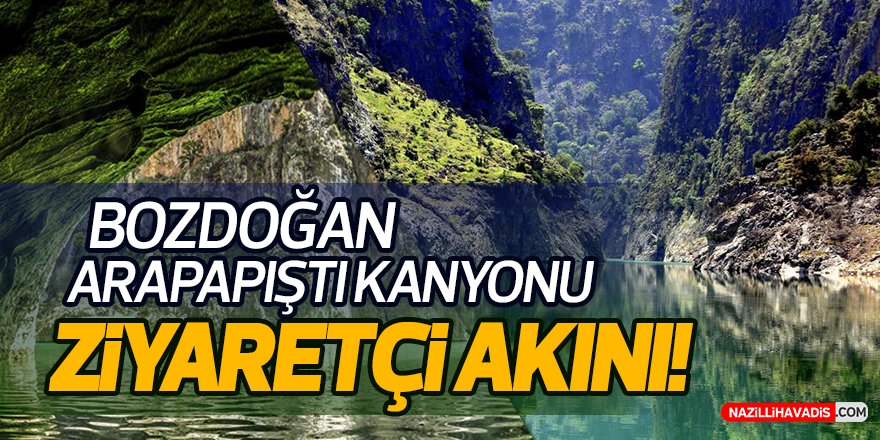 Bozdoğan Arapapıştı Kanyonu'na Ziyaretçi Akını!